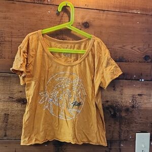 Orange Graphic Women's Top
